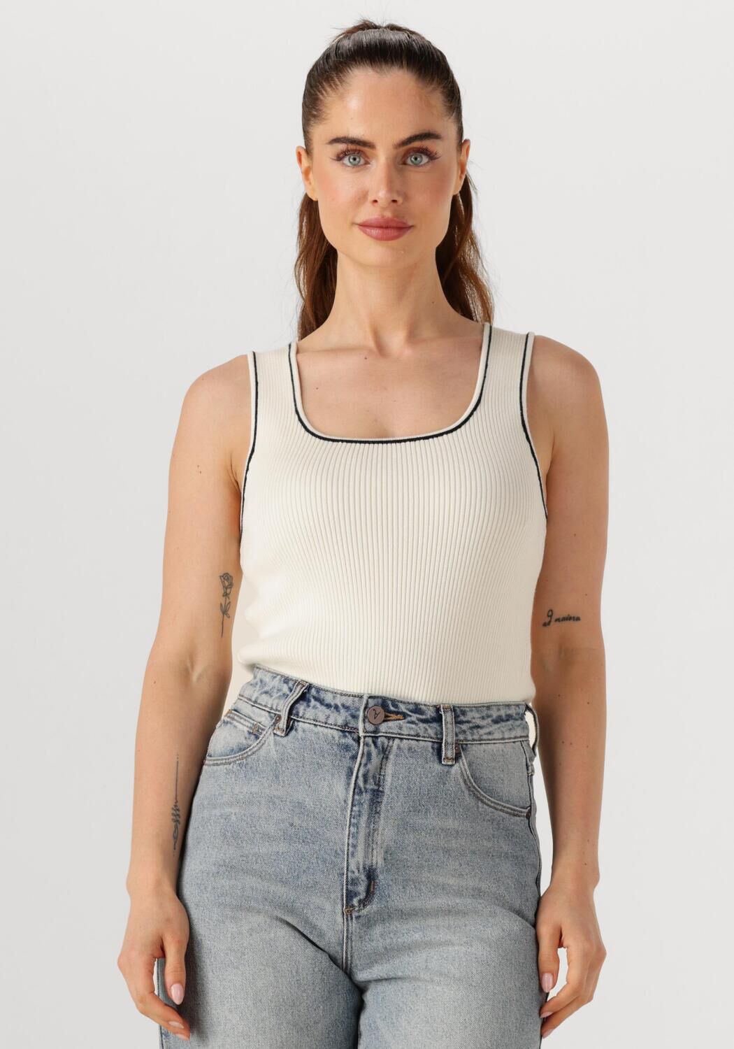 SELECTED FEMME Dames Tops & T-shirts Slfkamma Jenny Sl Knit Top Wit