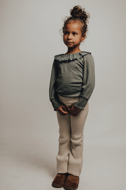 Zand BAJE STUDIO Flared broek MAY - large