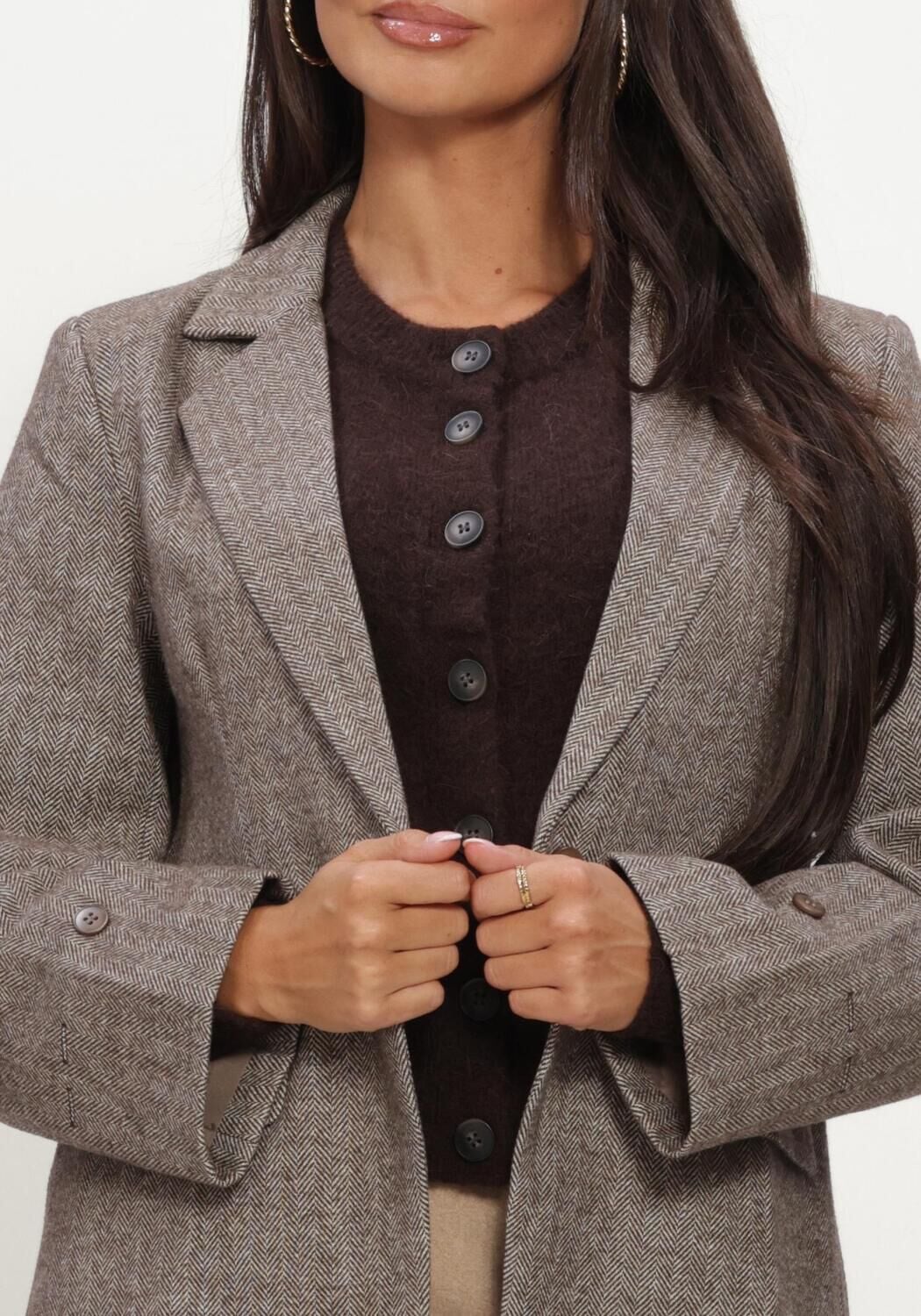 YDENCE Dames Blazers Blazer Prim Bruin