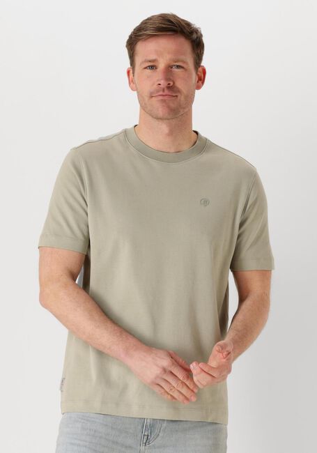 Groene CAST IRON T-shirt SHORT SLEEVE R-NECK REGULAR FIT INTERLOCK - large