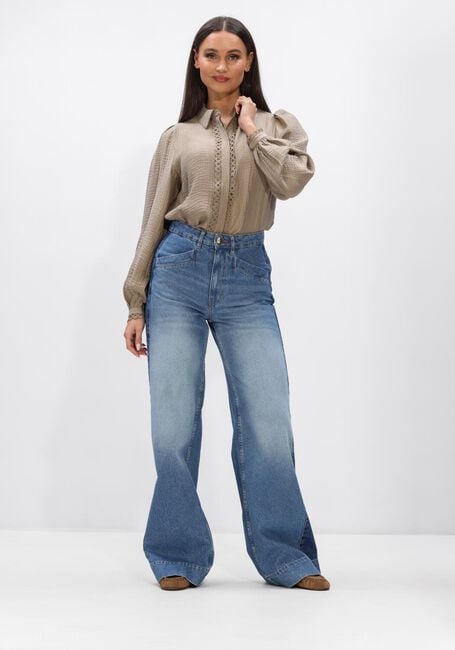 Taupe CO'COUTURE Tops & T-shirts TASSY LACE SHIRT - large