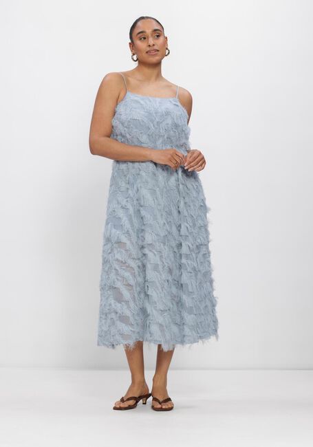 Blauwe SELECTED WOMEN Midi jurk SLFMYLINE REGULAR MIDI STRAP DRESS - large