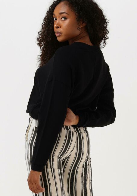 Zwarte 10DAYS Trui ROUND NECK SWEATER - large