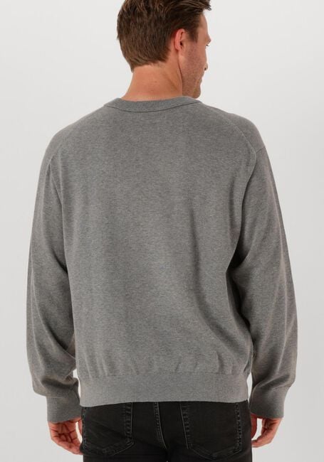 Grijze CALVIN KLEIN Trui LS EZ CORRON CREWNK SWEATER 12GG - large