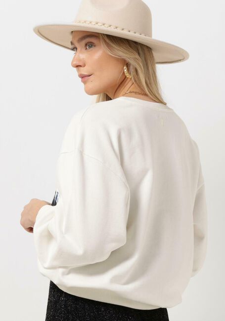 Witte ALIX THE LABEL Sweater LADIES KNITTED PHOTOPRINT SWEATER - large