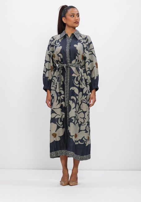 Donkerblauwe LUISA CERANO Midi jurk 738654/3844-00 - large