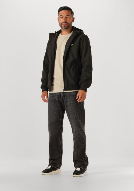 Zwarte LYLE & SCOTT Jack FLEECE BACK SOFTSHELL - large
