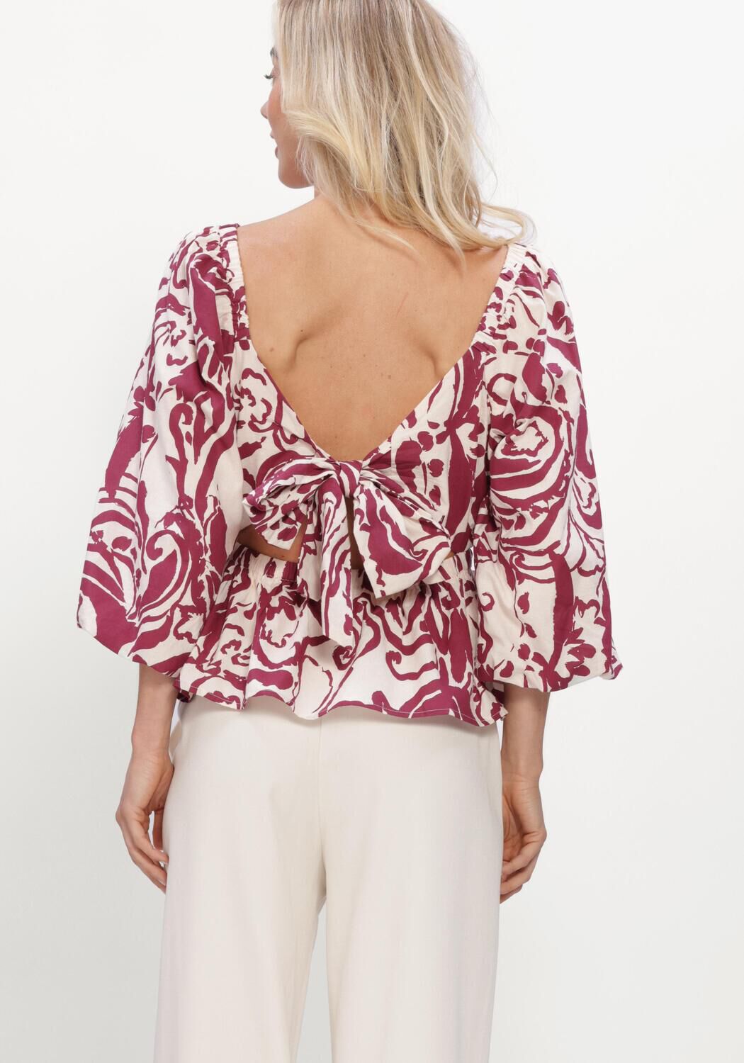 Rode Y.A.S. Blouses YASFLEUR 3/4 TOP S. - large