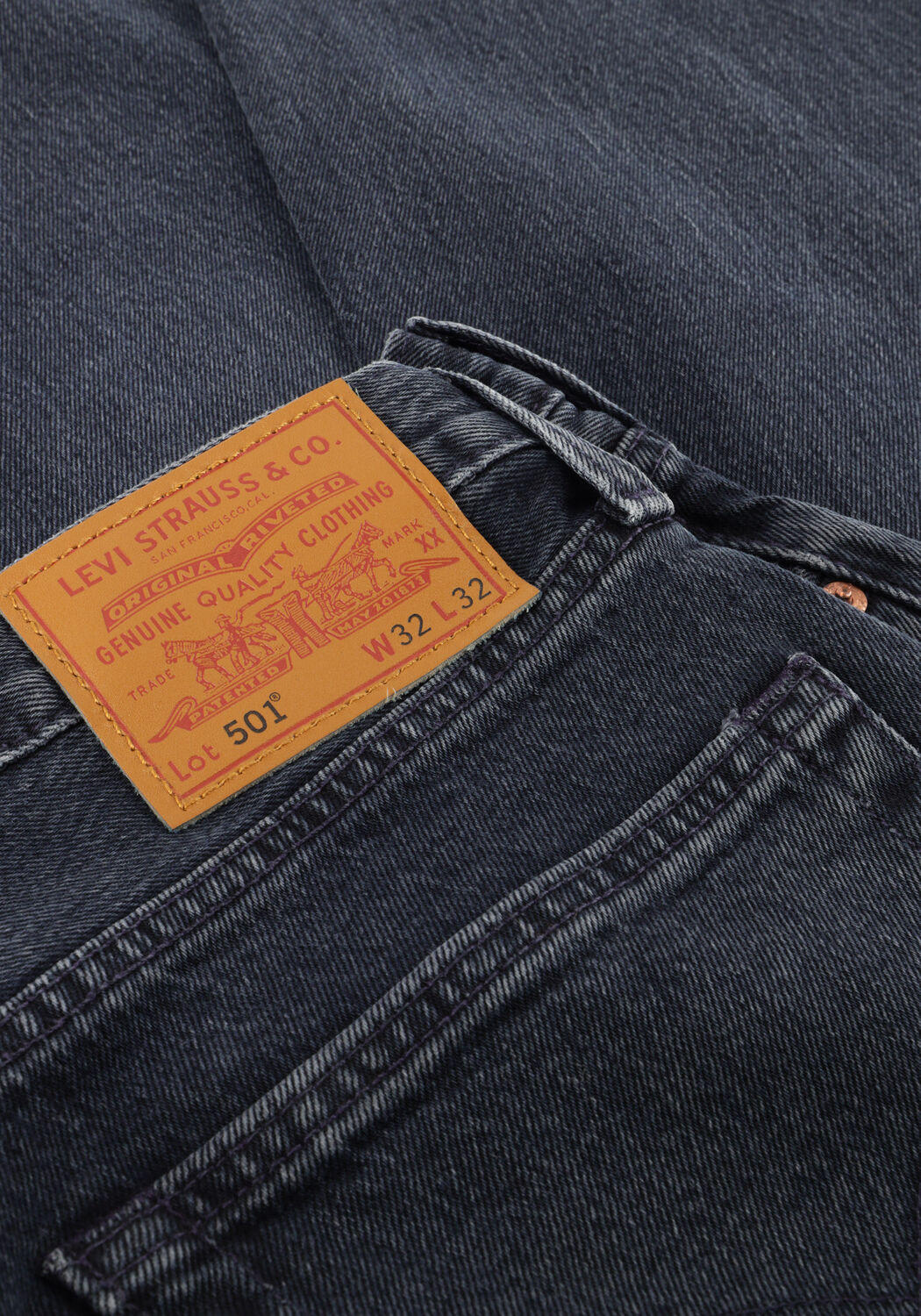 Donkerblauwe LEVI'S Straight leg jeans 501 LEVIS ORIGINAL FIT - large