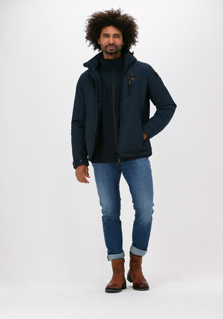 Blauwe PME LEGEND Gewatteerde jas SEMI LONG JACKET STRATOR MELAN Blauwe PME LEGEND Gewatteerde jas SEMI LONG JACKET STRATOR MELAN - large
