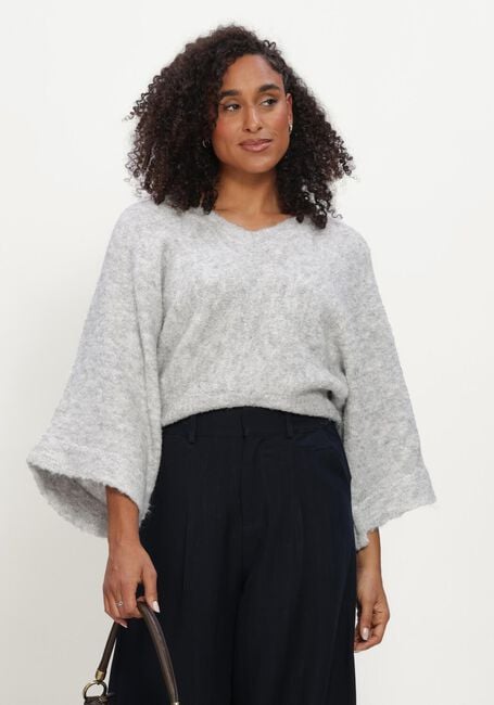 Grijze AIMEE THE LABEL Truien/vesten CLIPPOW6 KNITTED SWEATER - large