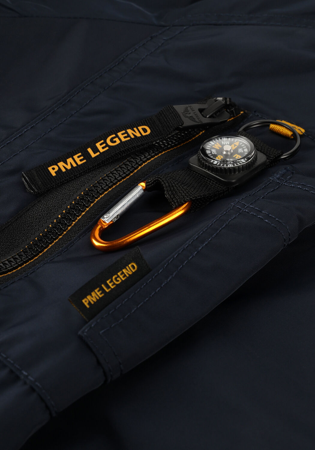 Donkerblauwe PME LEGEND Jack BOMBER JACKET GLAZER 2.O FLIGHTER - large