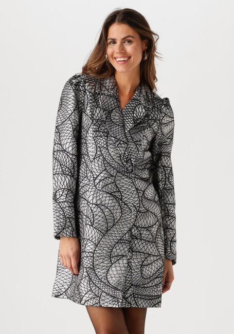 Zilveren Y.A.S. Mini jurk YASSISI LS BLAZER DRESS - large