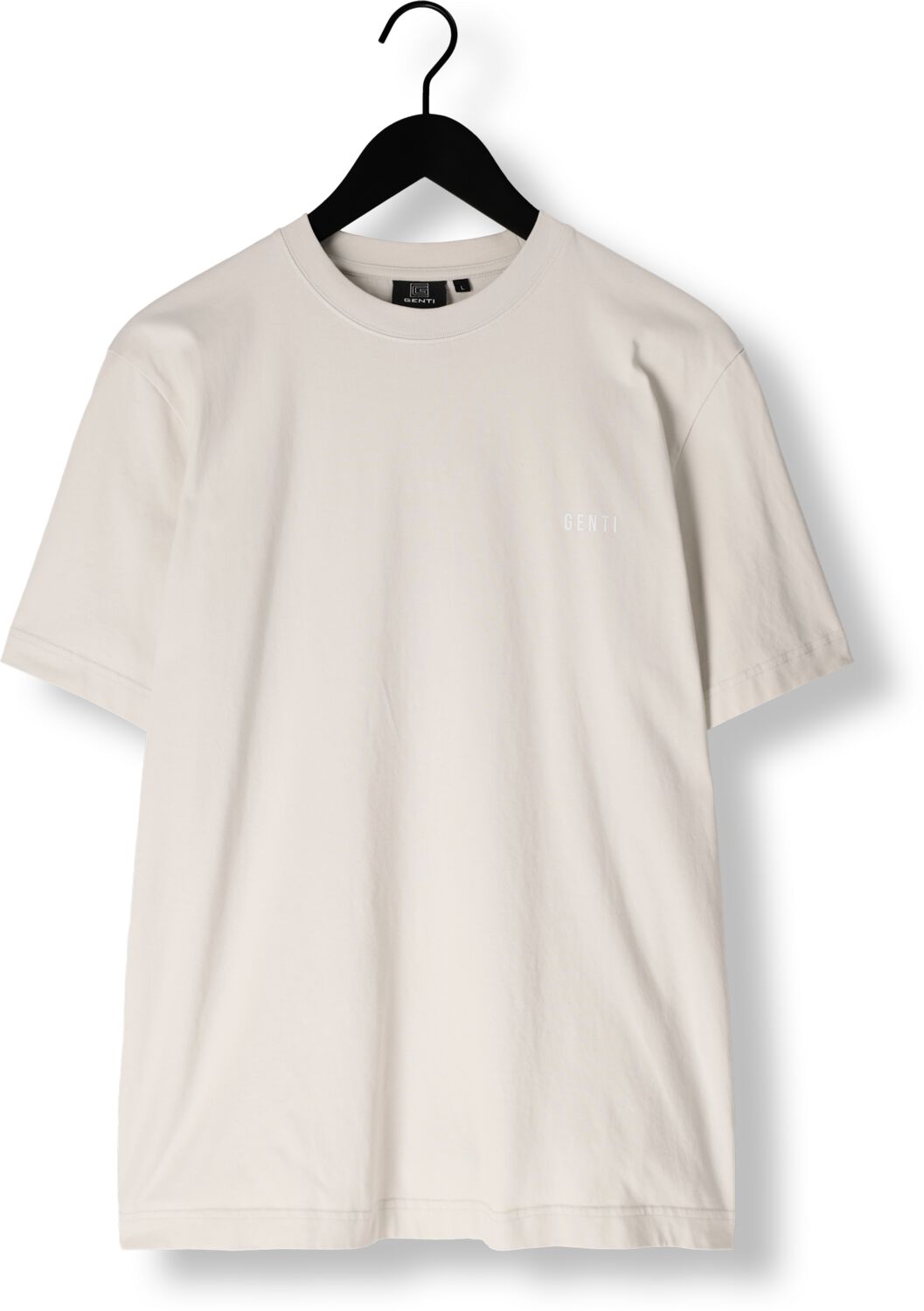 GENTI Heren Polo's & T-shirts T-shirt Ss J2040-1223 Gebroken Wit