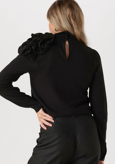 Zwarte JANSEN AMSTERDAM Blouses S181 BLOUSE ARLETTE - large