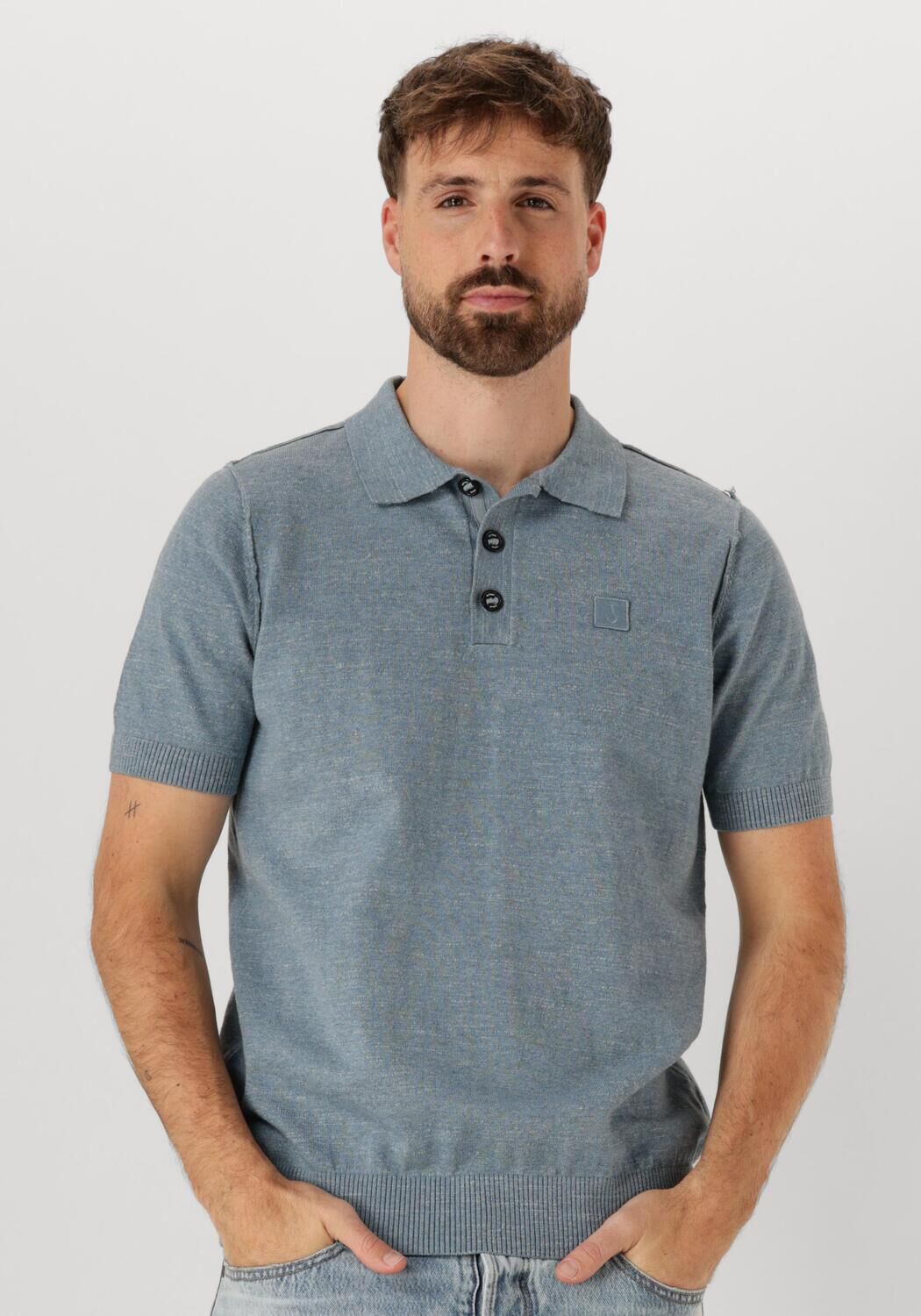 BUTCHER OF BLUE Heren Polo's & T-shirts Lt Clifden Polo Blauw