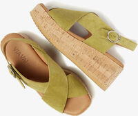 Groene VIA VAI Platte sandalen SISSEL RAISE - medium