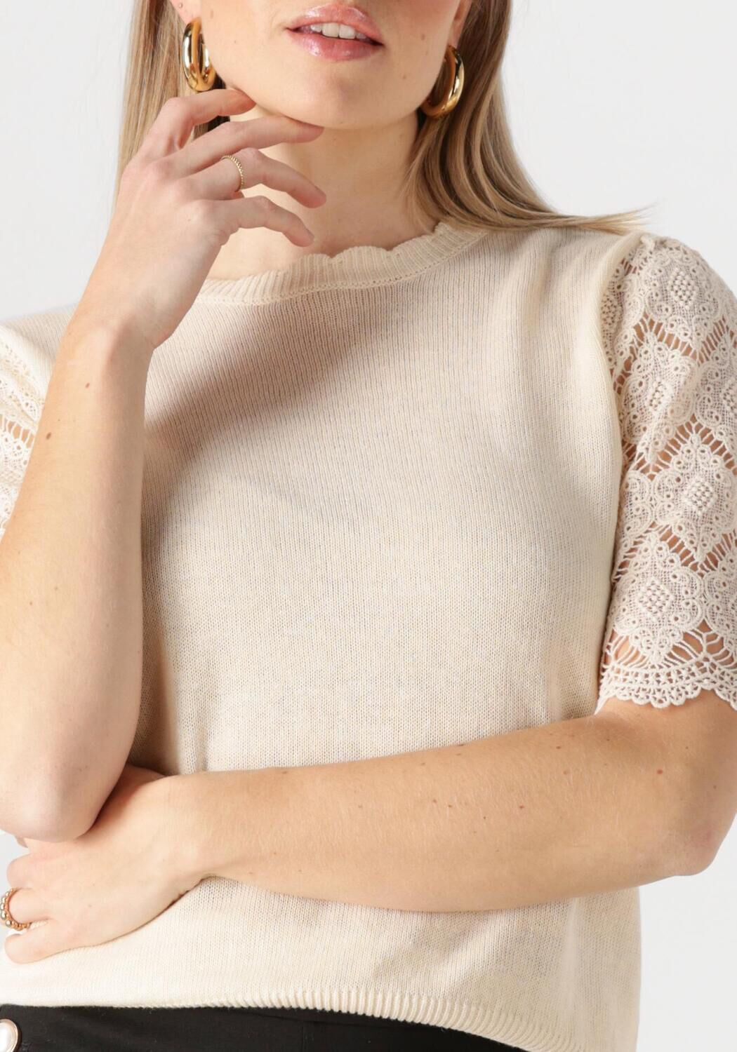 TWINSET MILANO Dames Tops & T-shirts 251tp3341 Beige