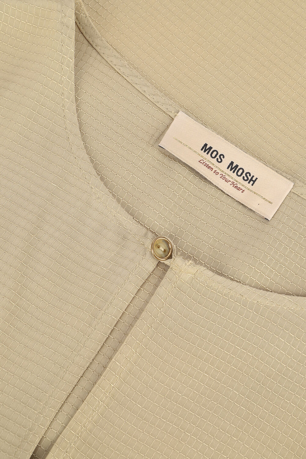 Olijf MOS MOSH Top HAINLEY LIGHT RIP BLOUSE - large