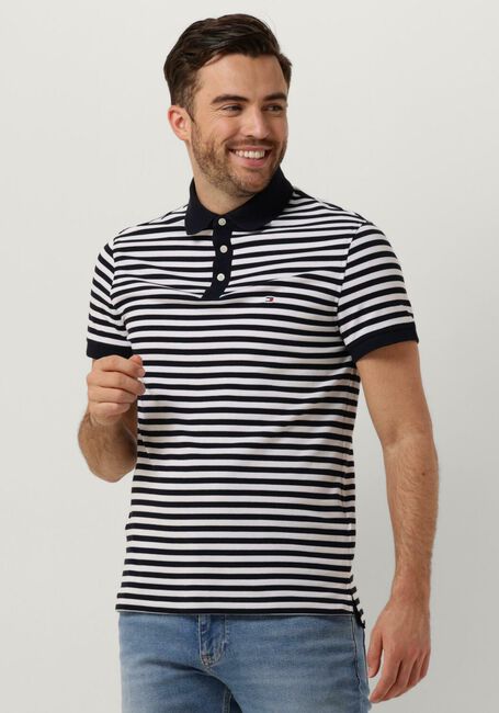 Blauwe TOMMY HILFIGER Polo 1985 SLIM POLO - large