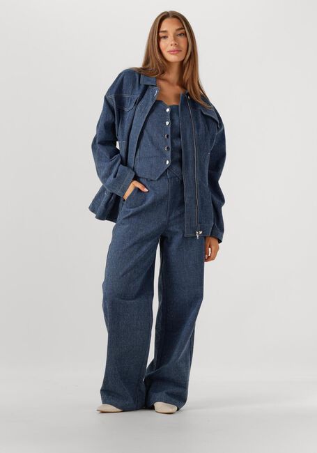 Blauwe STUDIO AMAYA Wijde broek MIES - large