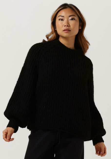 Zwarte PENN & INK Trui PULLOVER KNITT - large