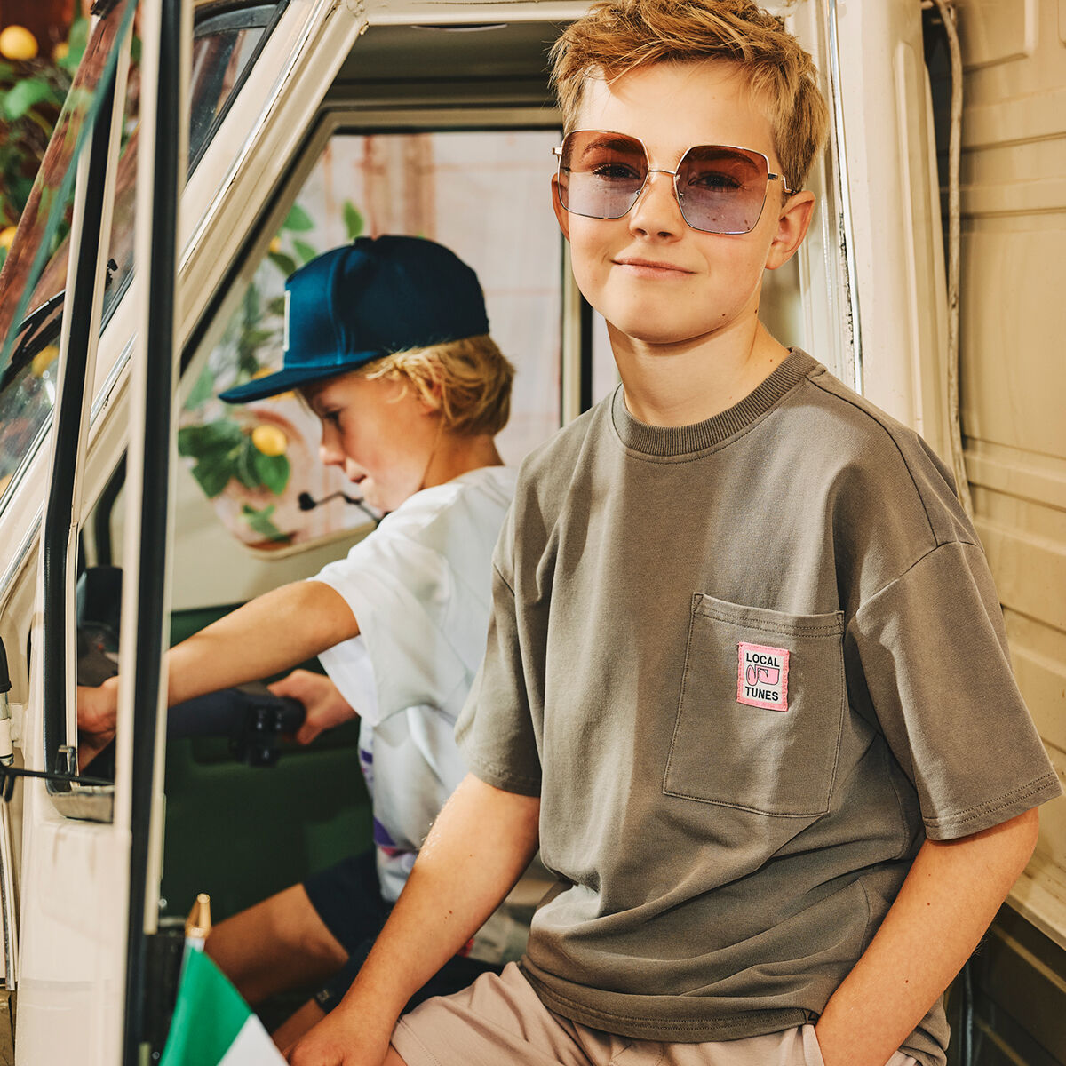 Z8 Jongens Polo's & T-shirts Pasquale Grijs
