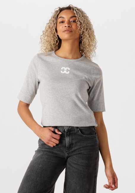 Grijze CO'COUTURE T-shirt GRANNYCC LOGO TEE - large