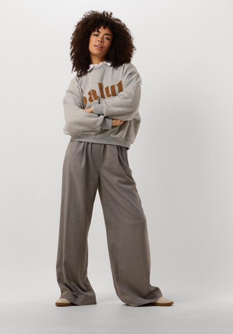 Grijze BY-BAR Sweater BIBI SALUT SWEATER - large