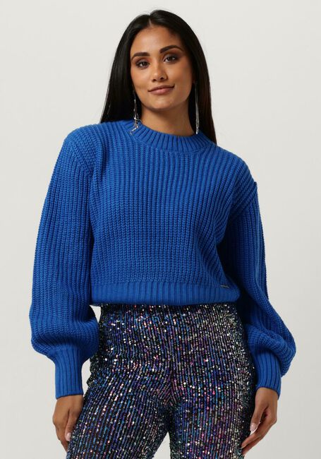 Blauwe COLOURFUL REBEL Trui YITTY KNITTED SWEATER - large