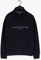 Donkerblauwe TOMMY HILFIGER Sweater TOMMY LOGO MOCKNECK