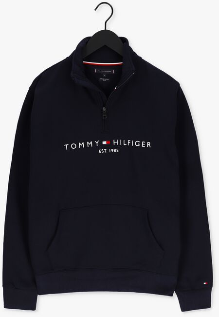 Donkerblauwe TOMMY HILFIGER Sweater TOMMY LOGO MOCKNECK - large