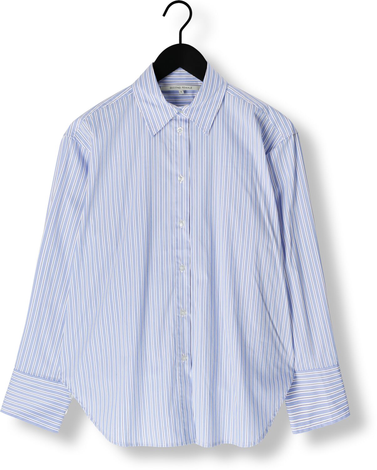 SECOND FEMALE Dames Blouses Tenby Ajustable Shirt Blauw