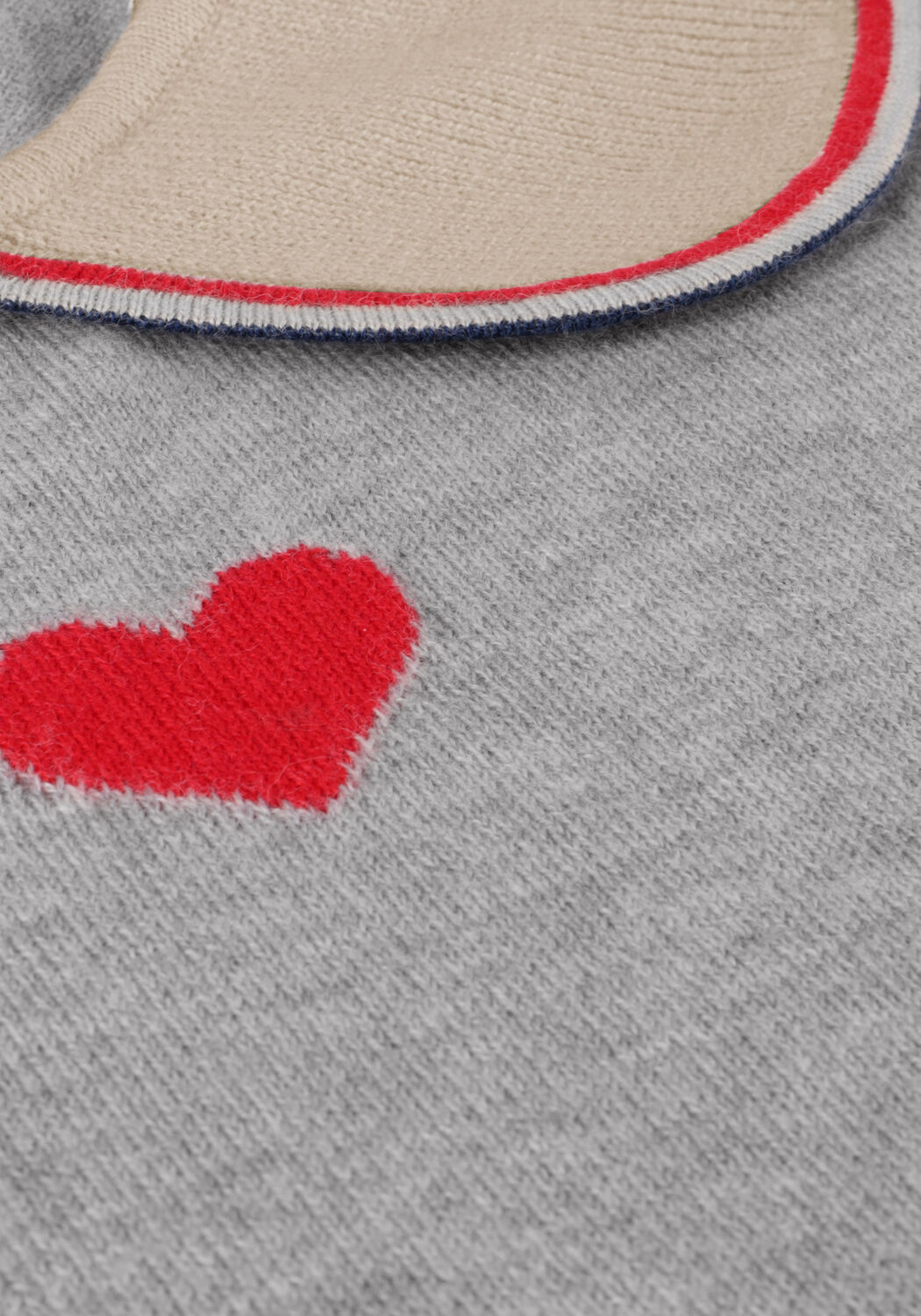 Grijze KONGES SLOJD Trui MAXIME KNIT COLLAR BLOUSE - large