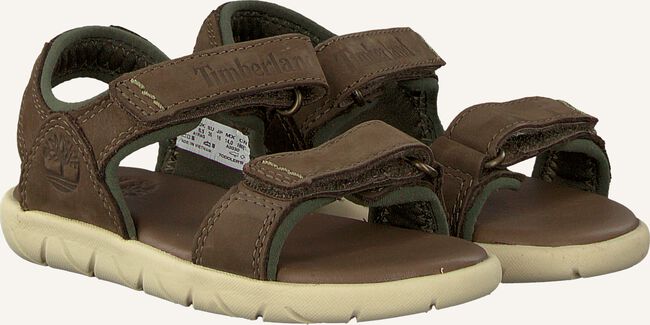 Bruine TIMBERLAND Platte sandalen NUBBLE SANDAL LTHR 2 STRAP Bruine TIMBERLAND Platte sandalen NUBBLE SANDAL LTHR 2 STRAP - large
