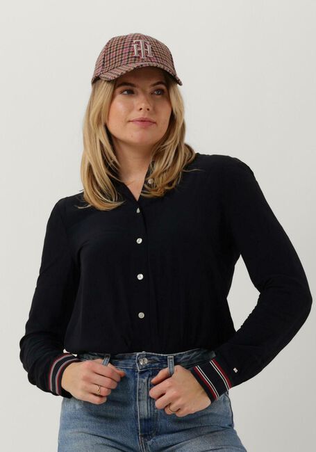 Berekening Struikelen Bijbel Donkerblauwe TOMMY HILFIGER Blouse VIS FLEUR SHIRT LS | Omoda