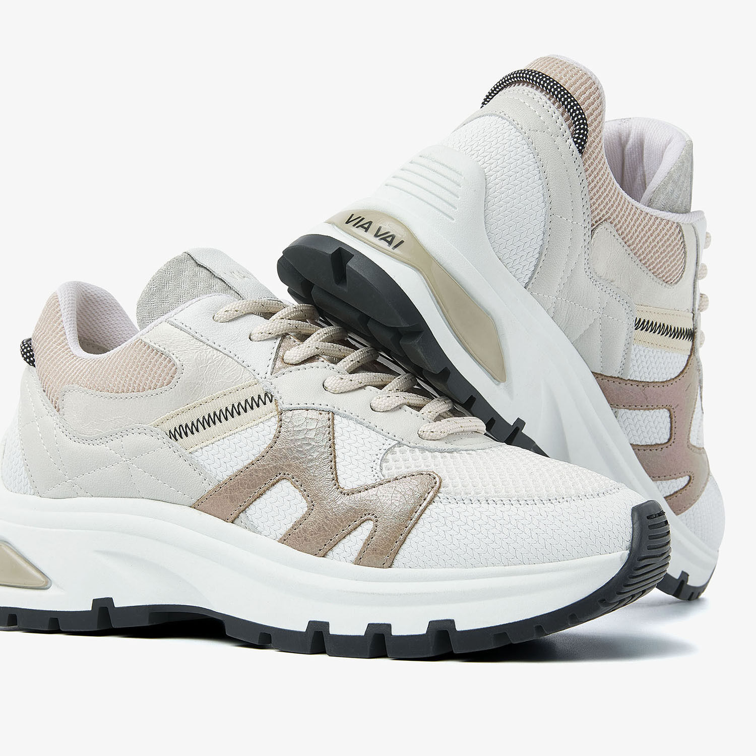 Witte VIA VAI Lage sneakers LIZ FINLEY - large