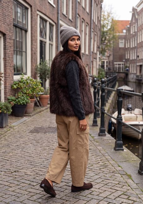 Donkergrijze BY-BAR Trui POLLY PULLOVER - large