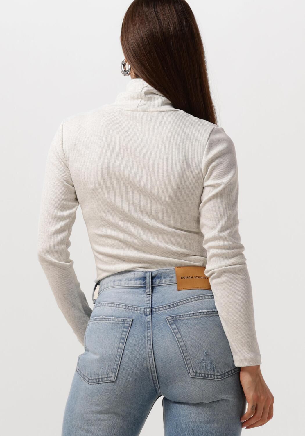 NOTRE-V Dames Truien & Vesten Nv-elize Rollneck Ecru