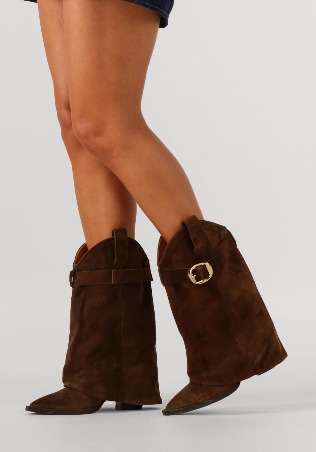 Bruine TORAL Hoge laarzen FOLK - large