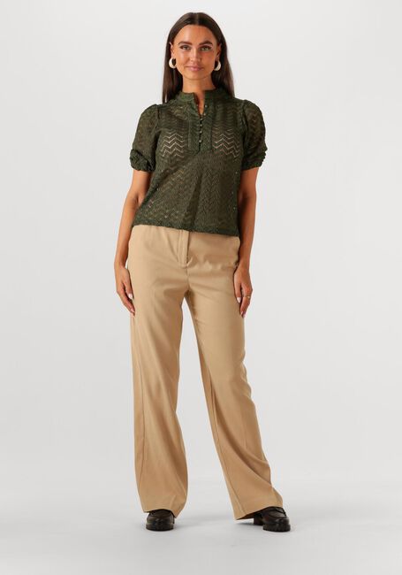 Donkergroene MINUS Blouses JEVA HALF SLEEVE BLOUSE - large