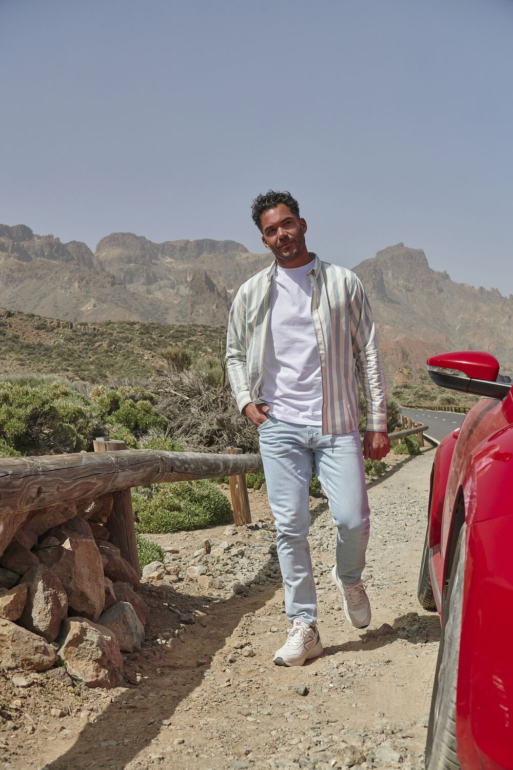 Lichtblauwe FOR&Eacute;T Casual overhemd LIFE - large