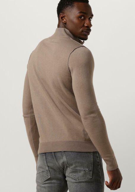 Beige BUTCHER OF BLUE Trui CLIFDEN HALFZIP - large
