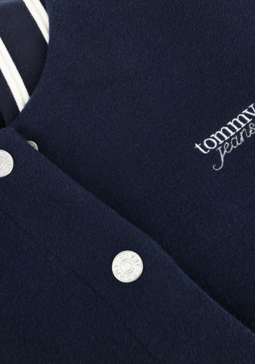 Donkerblauwe TOMMY JEANS Jack TJW WOOL VARSITY JACKET EXT - large