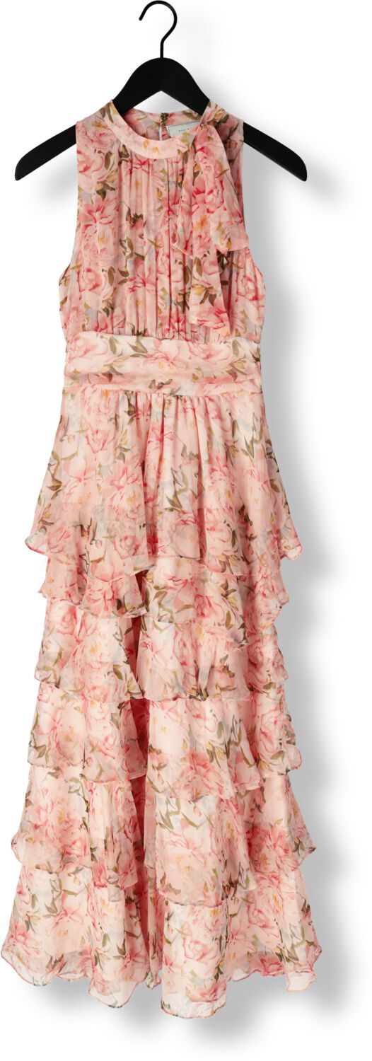 NEO NOIR Dames Jurken Marli Flower Chiffon Dress Lichtroze