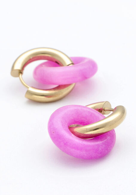 Roze NOTRE-V Oorbellen OMSS23-030 - large