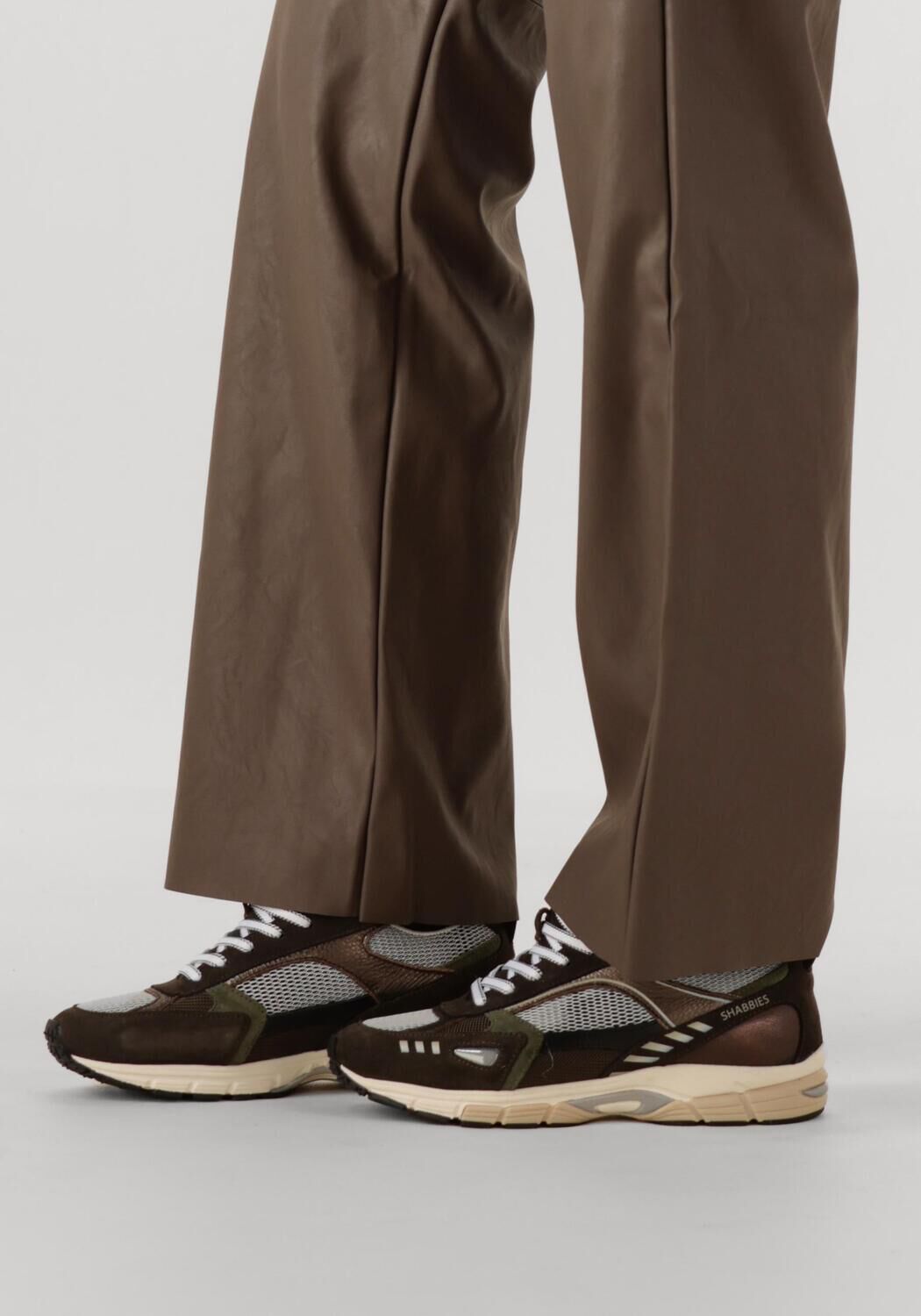 Bruine SHABBIES Lage sneakers ABBEY MASHA - large