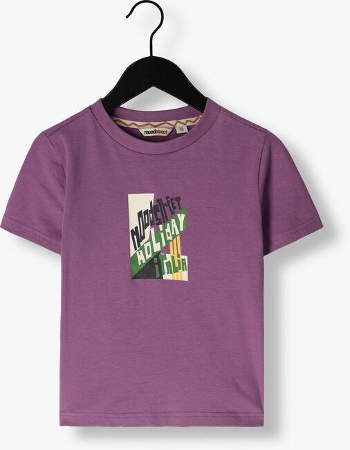 Paarse MOODSTREET T-shirt T-SHIRT PRINT - large