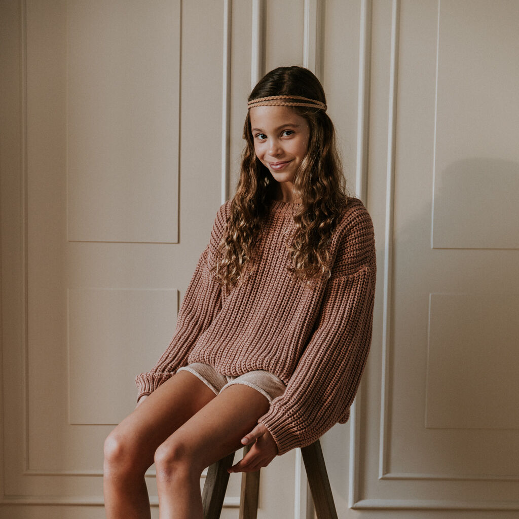 YUKI KIDSWEAR Meisjes Truien & Vesten Chunky Knitted Sweater Blush