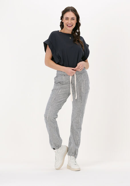 Donkergrijze 10DAYS Top WIDE TEE EYELET - large